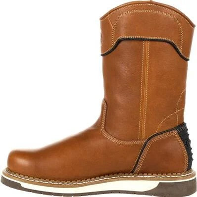 GEORGIA - 10" GEORGIA BOOT AMP LT WEDGE PULL-ON WORK BOOT