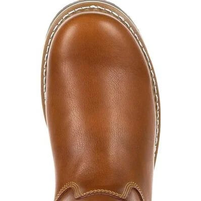 GEORGIA - 10" GEORGIA BOOT AMP LT WEDGE PULL-ON WORK BOOT