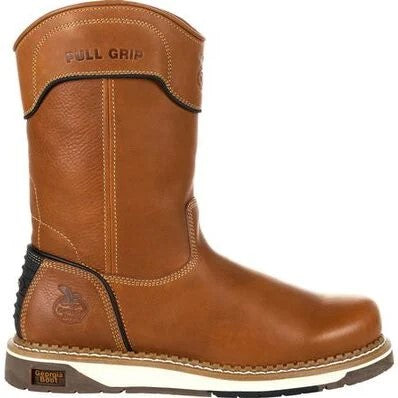 GEORGIA - 10" GEORGIA BOOT AMP LT WEDGE PULL-ON WORK BOOT