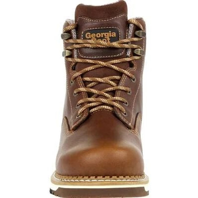 GEORGIA - 6 GEORGIA BOOT AMP LT WEDGE WORK BOOT - WATERPROOF (STEEL TOE)