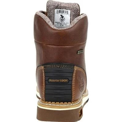 GEORGIA - 6 GEORGIA BOOT AMP LT WEDGE WORK BOOT - WATERPROOF (STEEL TOE)