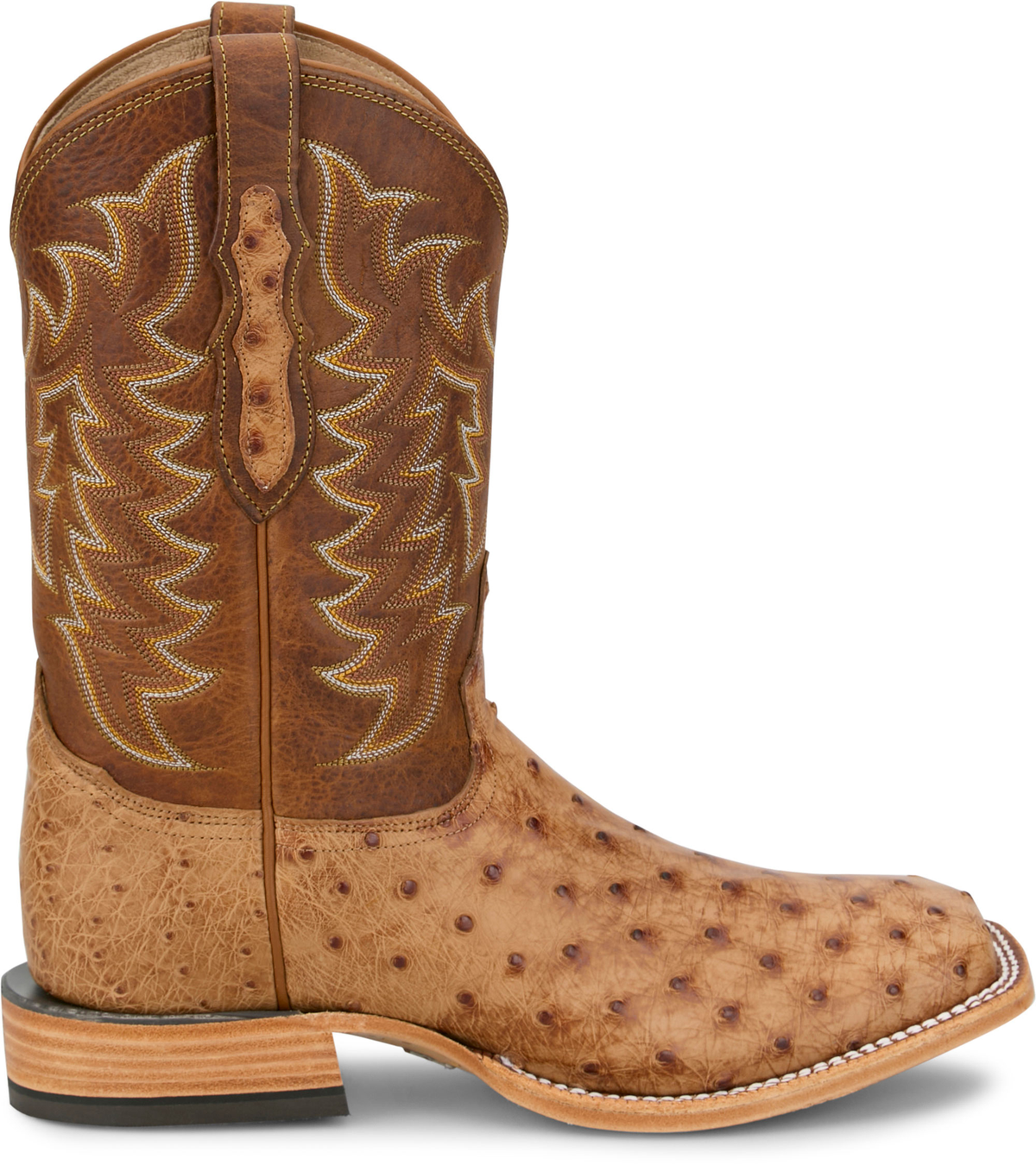 TONY LAMA - 11" JUAN FULL QUILL OSTRICH - BRANDY