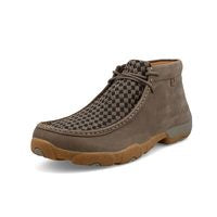 TWISTED X - CHUKKA DRIVING MOC - TAUPE GREY & BLACK