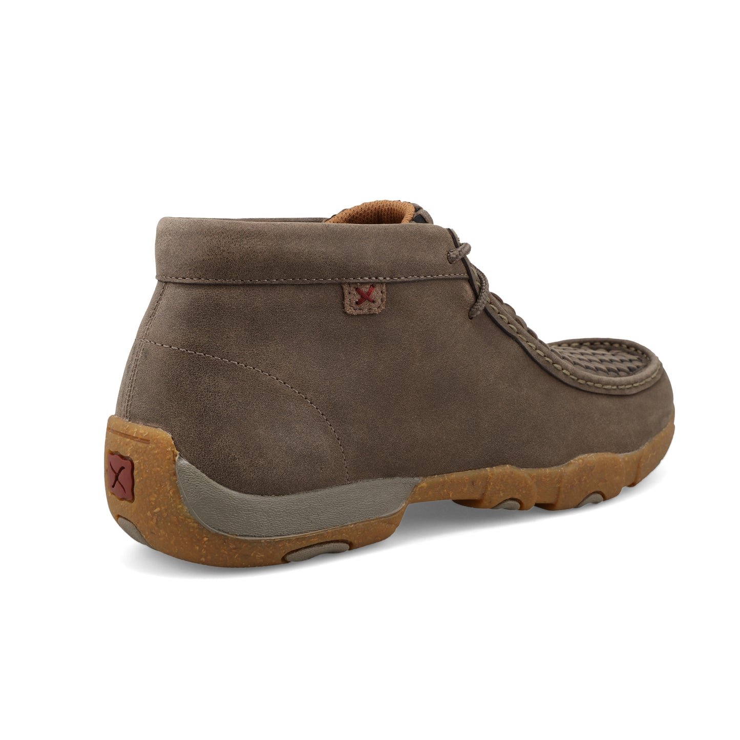 TWISTED X - CHUKKA DRIVING MOC - TAUPE GREY & BLACK - MDM0097