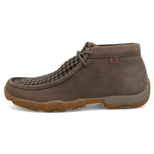 TWISTED X - CHUKKA DRIVING MOC - TAUPE GREY & BLACK - MDM0097