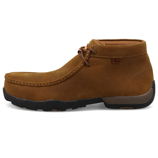 TWISTED X - WORK CHUKKA DRIVING MOC - DISTRESSED SADDLE (NANO TOE) - MDMNSD1