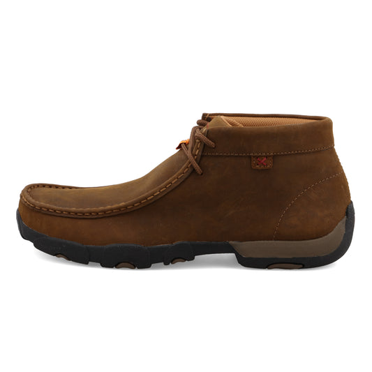 TWISTED X - WORK CHUKKA DRIVING MOC - DISTRESSED SADDLE - MDMSD01