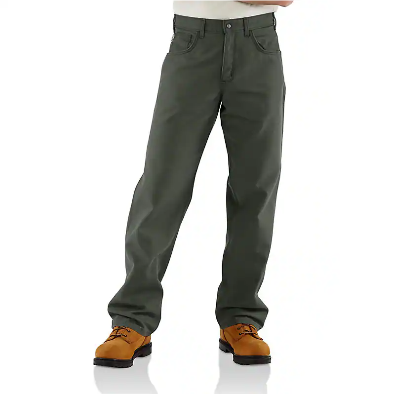 CARHARTT FR - FLAME RESISTANT MIDWEIGHT CANVAS PANT-LOOSE FIT - FRB159-MOS