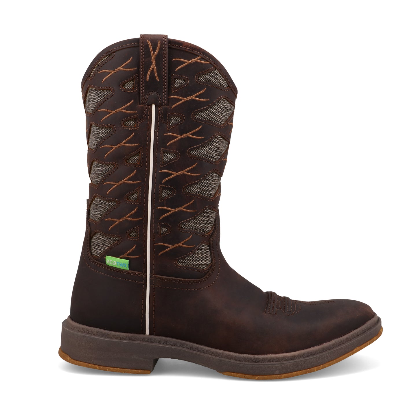 TWISTED X - 11" ULTRALITE X BOOT - DARK CHOCOLATE & ECO DUST - MUL0001