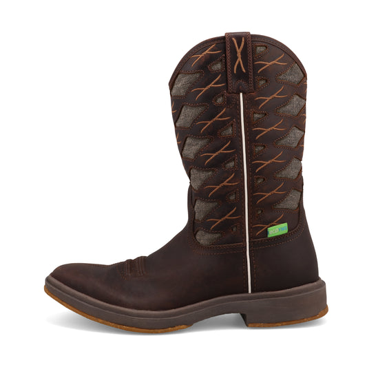 TWISTED X - 11" ULTRALITE X BOOT - DARK CHOCOLATE & ECO DUST - MUL0001