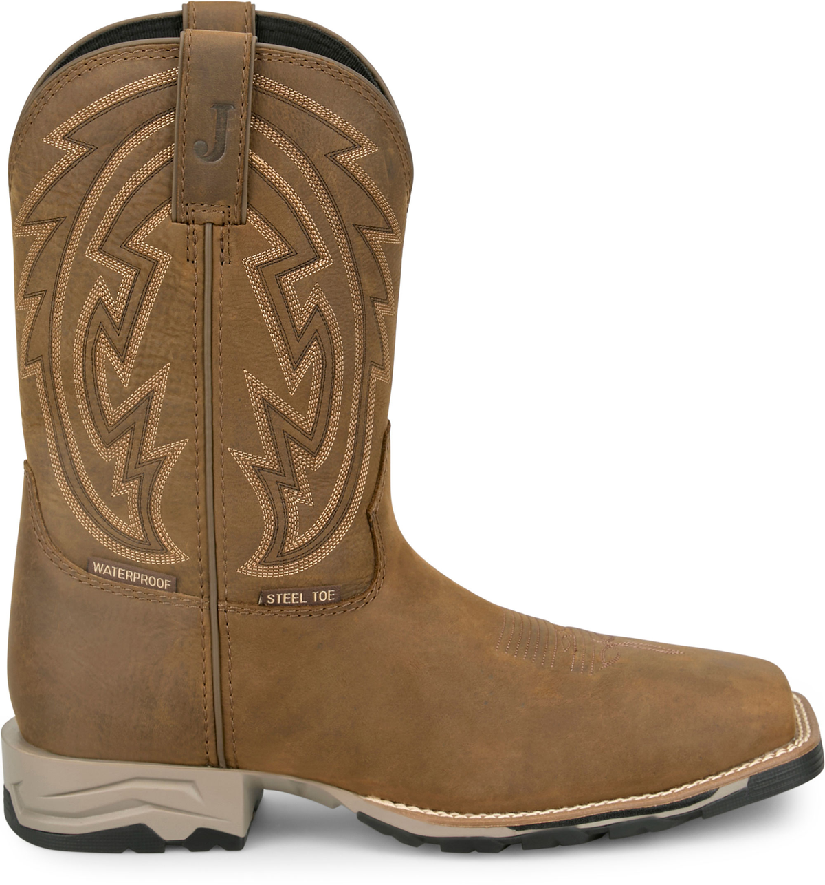 JUSTIN - 11" LYTLE WORK BOOT - WATERPROOF (STEEL TOE)