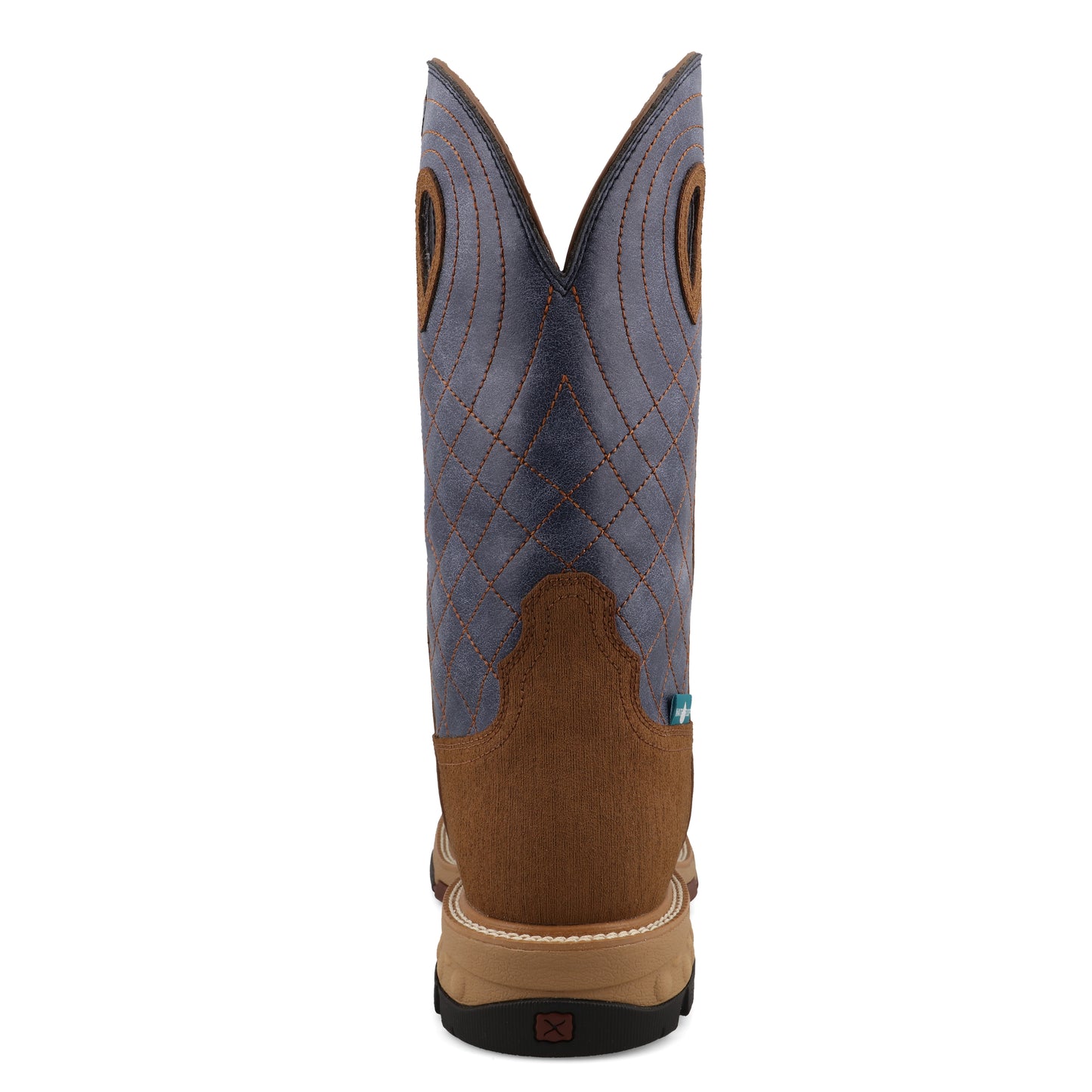 TWISTED X - 12" WESTERN WORK BOOT - CLAY & PEACOCK (COMPOSITE TOE) - MXBAW06