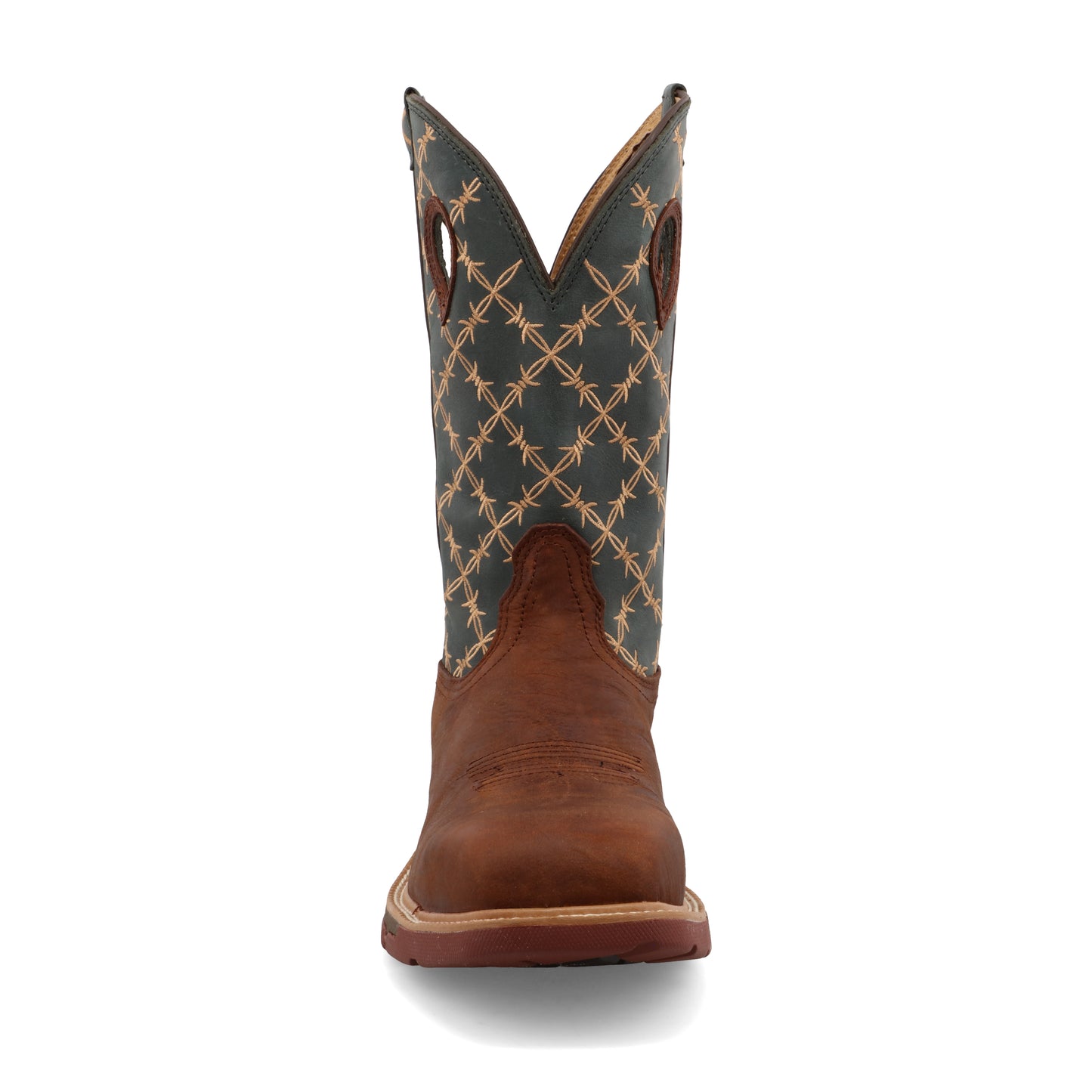 TWISTED X - 12" WESTERN WORK BOOT - MOCHA & SLATE (COMPOSITE TOE) - MXBN002