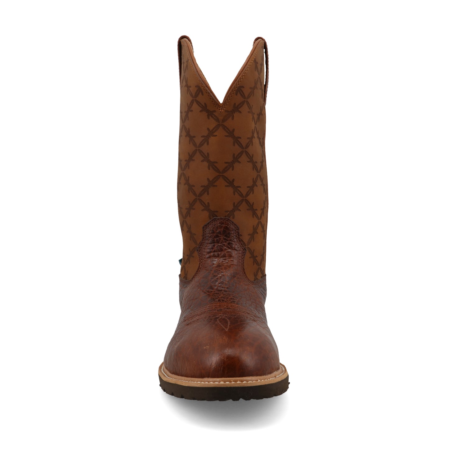 TWISTED X - 12" WESTERN WORK BOOT - BROWN & SQUASH (NANO TOE) - MXBNW09