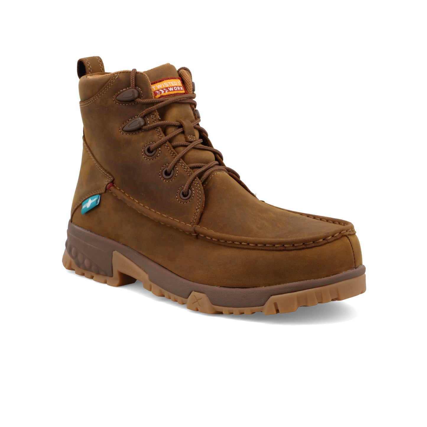 TWISTED X - 6" WORK BOOT - DISTRESSED SADDLE (NANO TOE) - MXCNW01