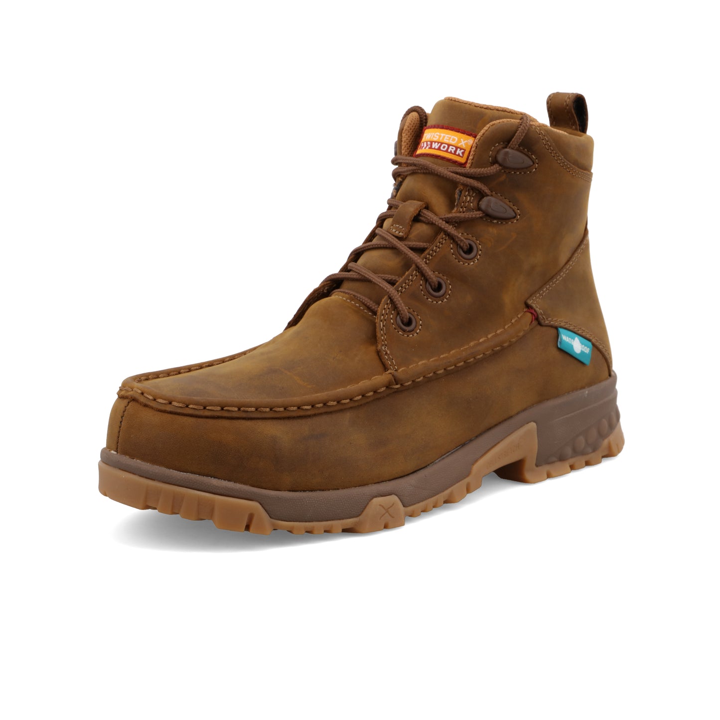 TWISTED X - 6" WORK BOOT - DISTRESSED SADDLE (NANO TOE) - MXCNW01