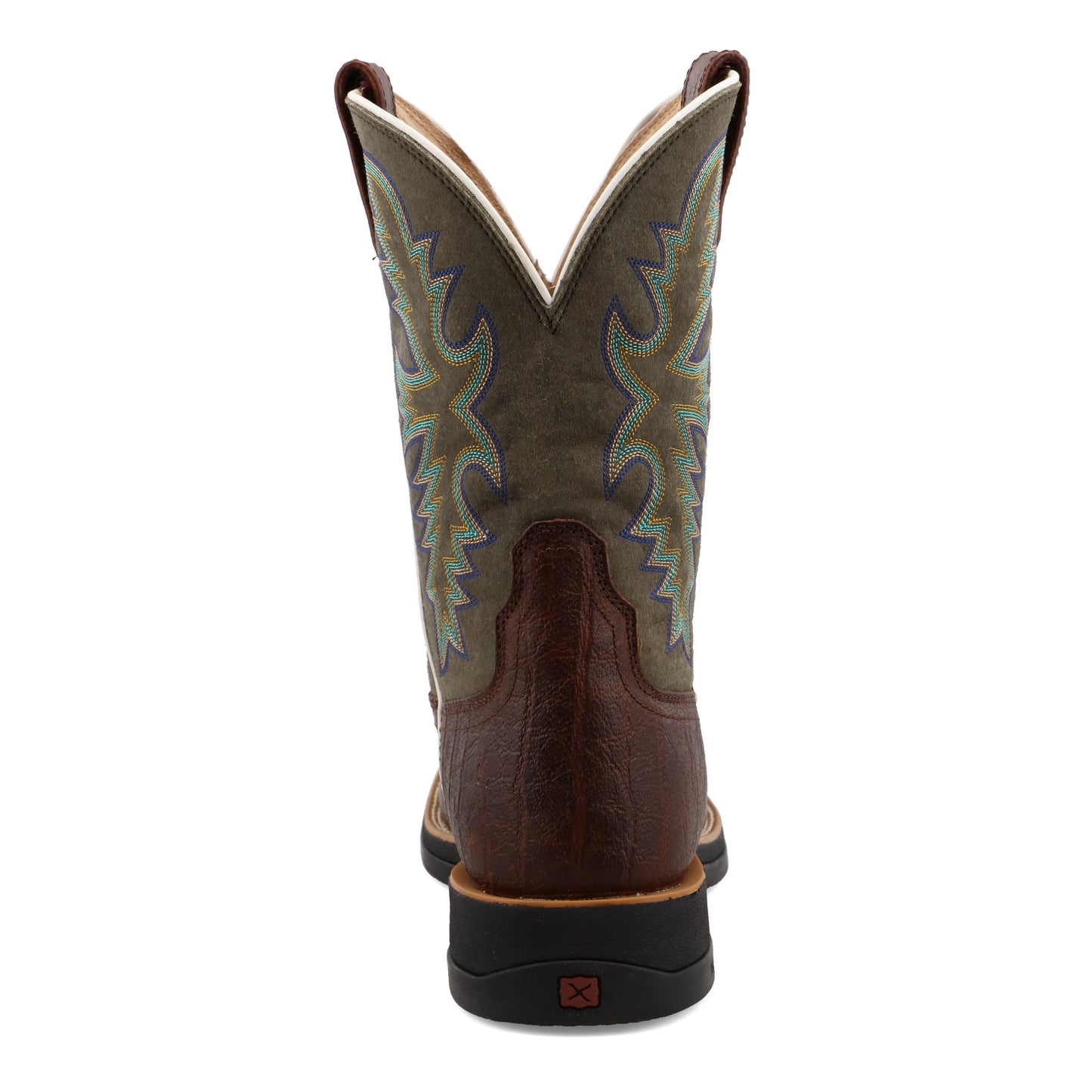 TWISTED X - 11" TECH X BOOT - BROWN & GREEN - MXW0004