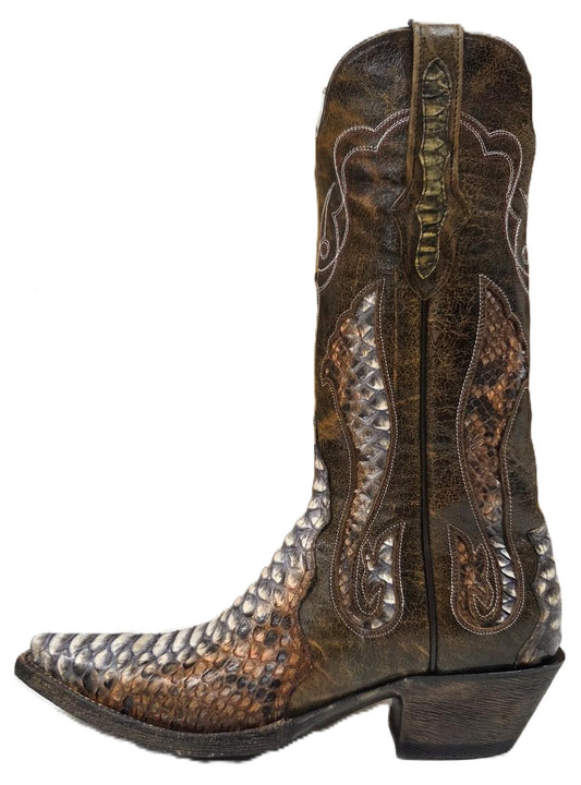 BLACK JACK - WOMEN'S PYTHON WESTERN BOOT - LRD1444-54