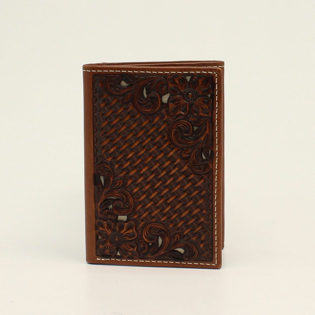 M&F - LEATHER BASKET WEAVE INLAID LEATHER - N500016002