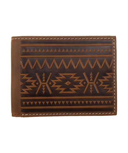 M&F - BI-FOLD WALLET BROWN TRIBAL - N500049344