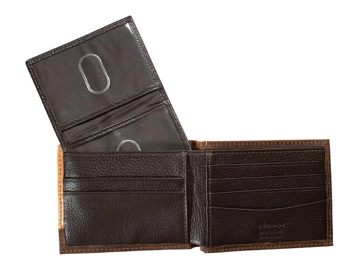 M&F - TOOLED LEATHER CROSS CONCHO REMOVABLE PASSCASE