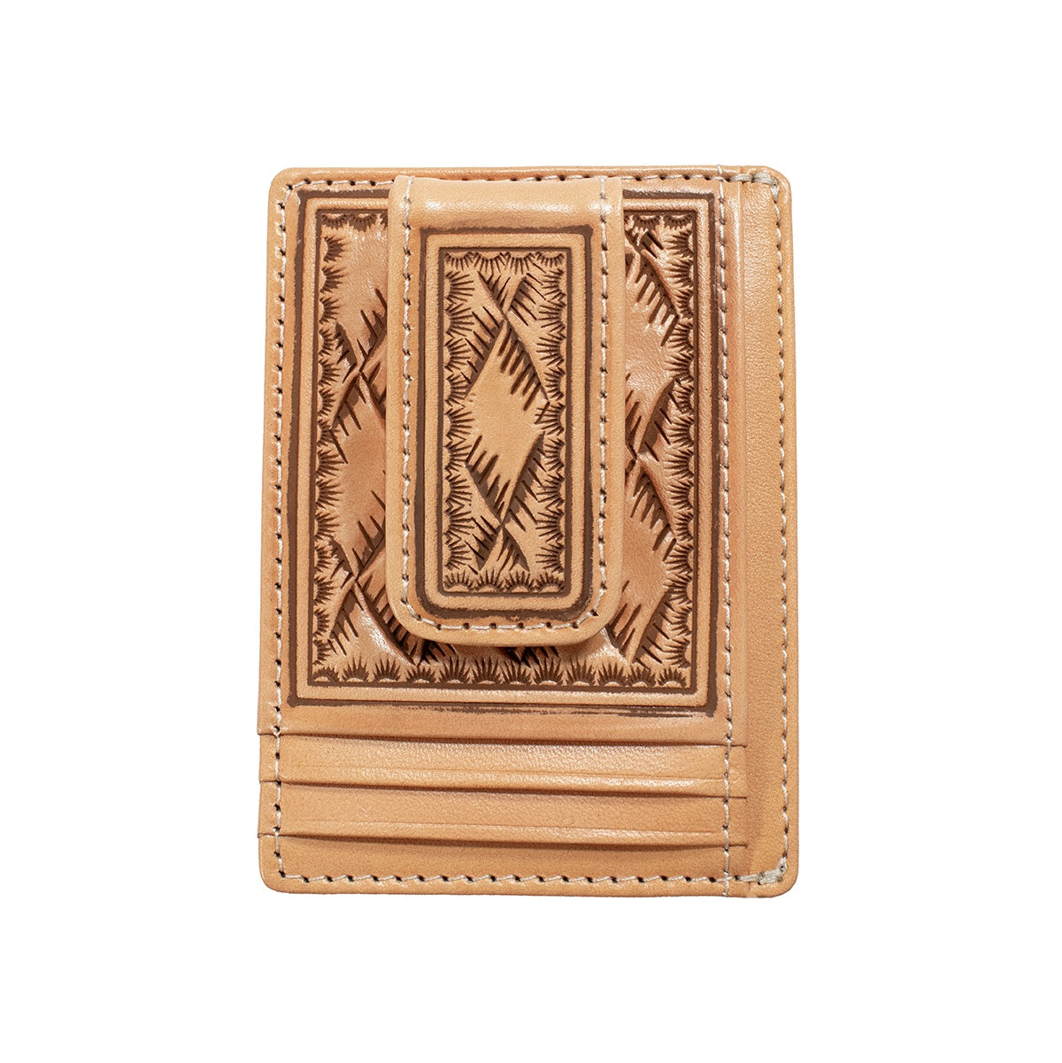 M&F - NOCONA STAMPED LEATHER MONEY CLIP WALLET