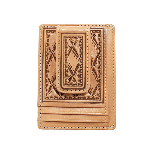 M&F - NOCONA STAMPED LEATHER MONEY CLIP WALLET
