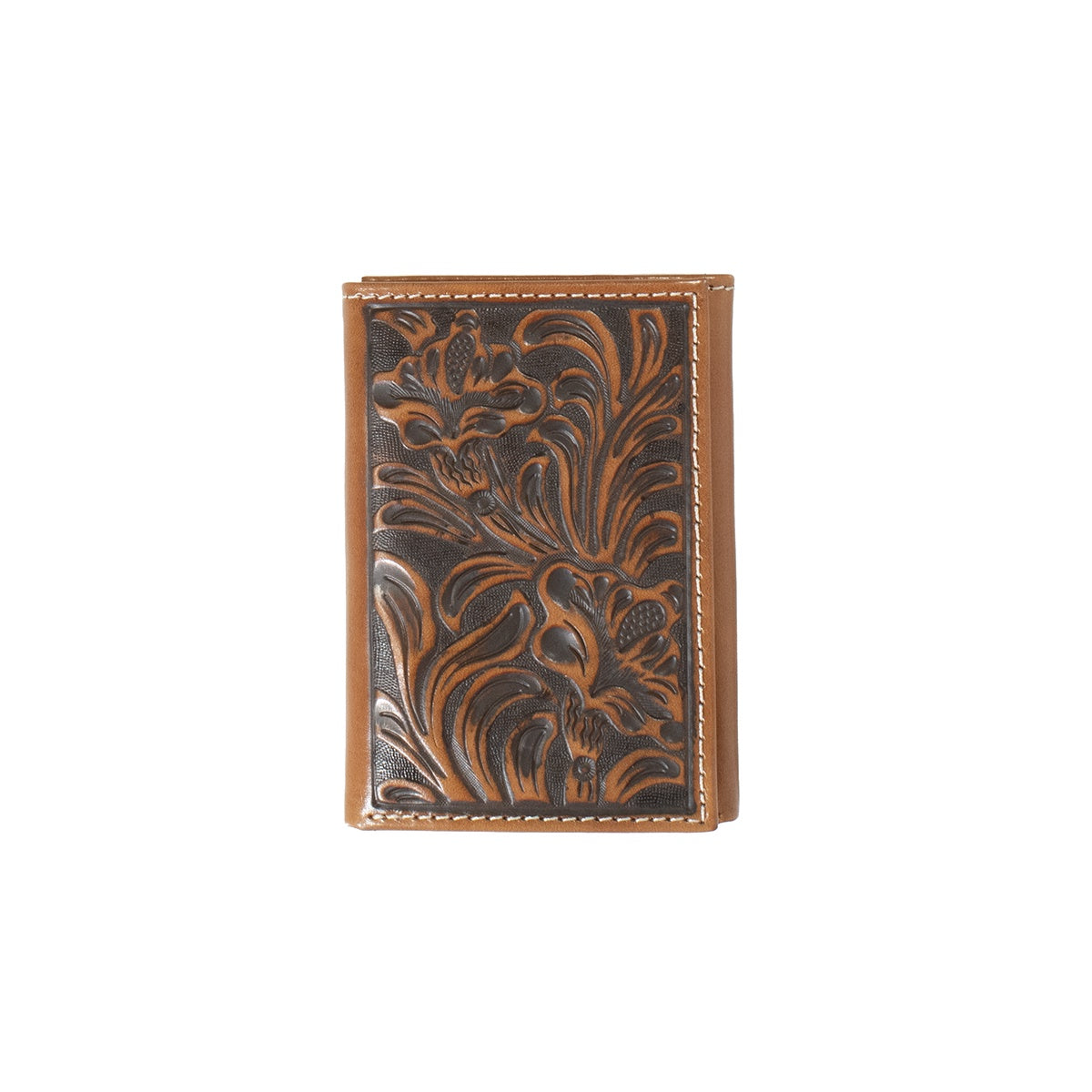 M&F - NOCONA TOOLED LEATHER TRI-FOLD WALLET