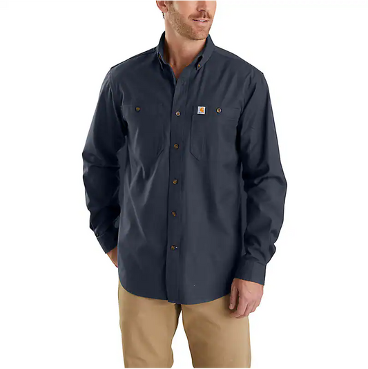 CARHARTT - RUGGED FLEX RELAXED FIT MIDWEIGHT CANVAS LONG SLEEVE SHIRT - 103554-412