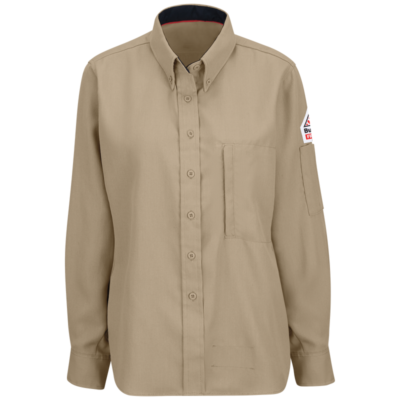 BULWARK FR - WOMEN'S IQ SERIES LIGHTWEIGHT COMFORT WOVEN SHIRT - AMERICAN MADE - QS53KH