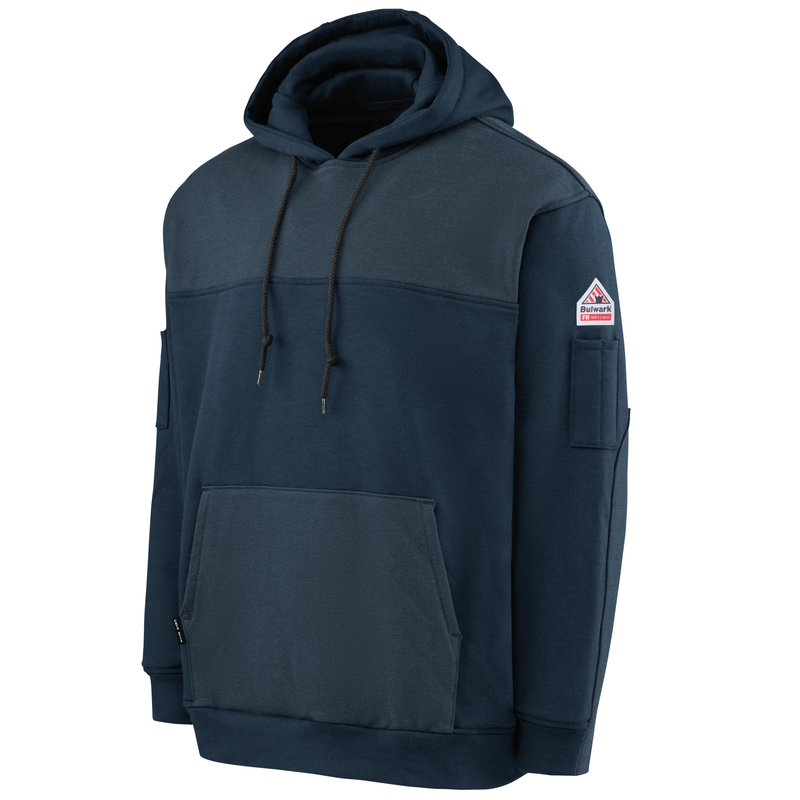 BULWARK FR - MEN'S FR FLEECE HOODIE - AMERICAN MADE - SMM4NV3