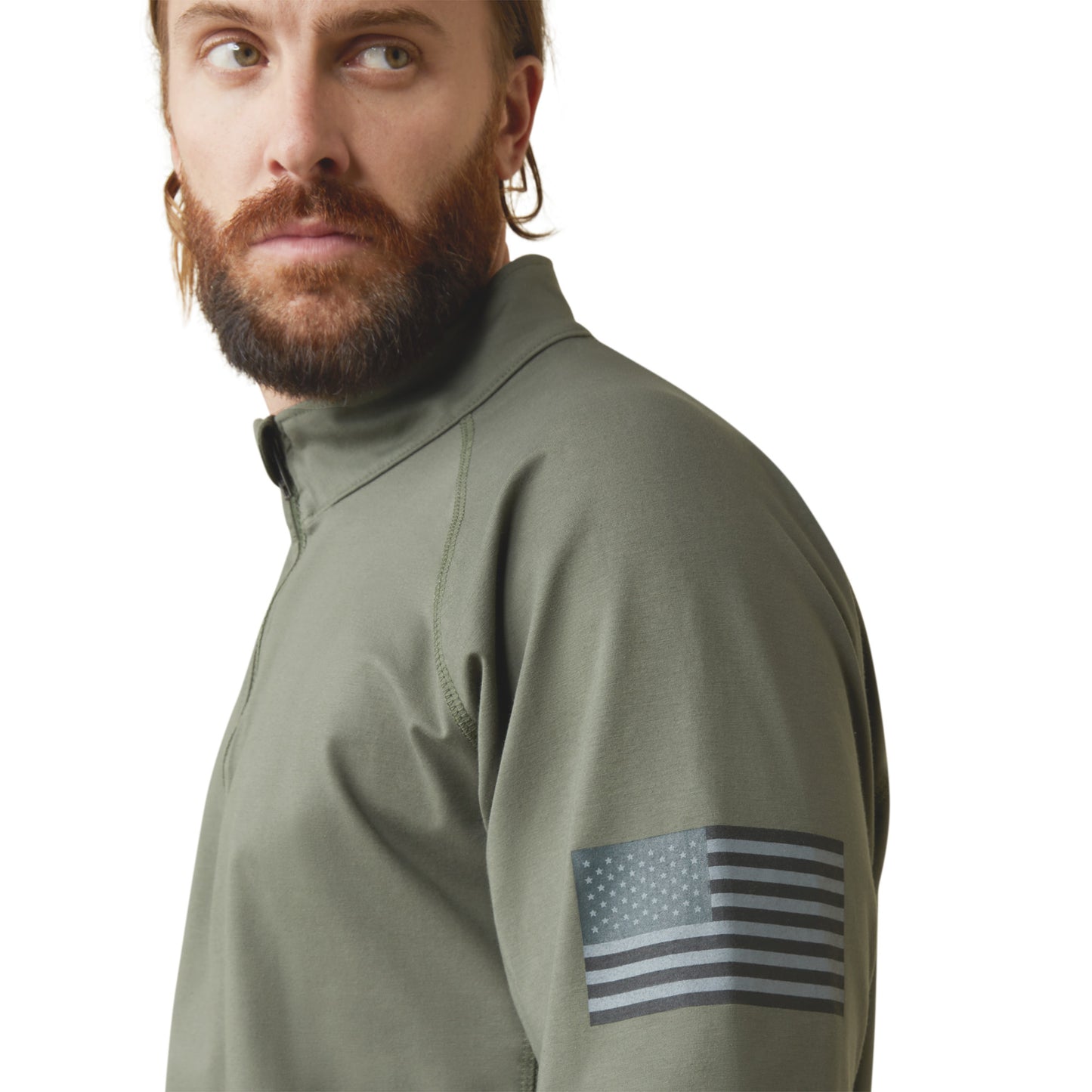 ARIAT FR - FR COMBAT STRETCH PATRIOT 1/4 ZIP WORK SHIRT - 10043566