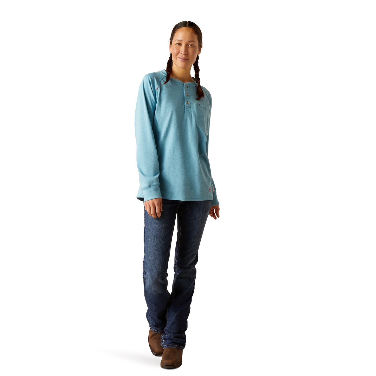 ARIAT FR - WOMEN'S FR AIR HENLEY TOP - 10048788