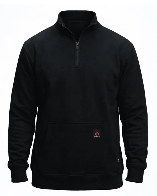 FORGE FR - MEN'S HIGH NECK 1/4 ZIP FULL SLEEVE SWEATSHIRT
