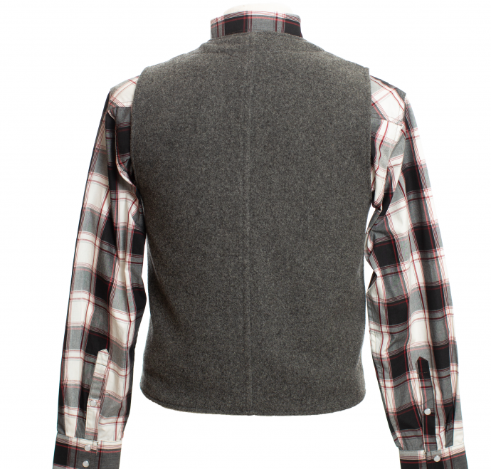 WYOMING TRADERS - WYOMING WOOL VEST - CHARCOAL