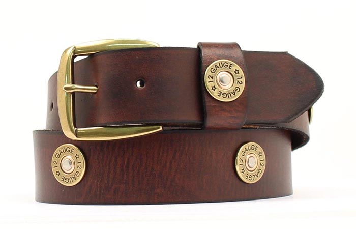 M&F - NOCONA SHOTGUN SHELL LEATHER BELT - N2472002