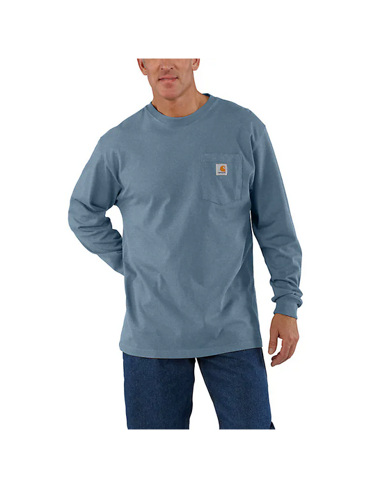 CARHARTT - LOOSE FIT HEAVYWEIGHT LONG-SLEEVE POCKET T-SHIRT - K126