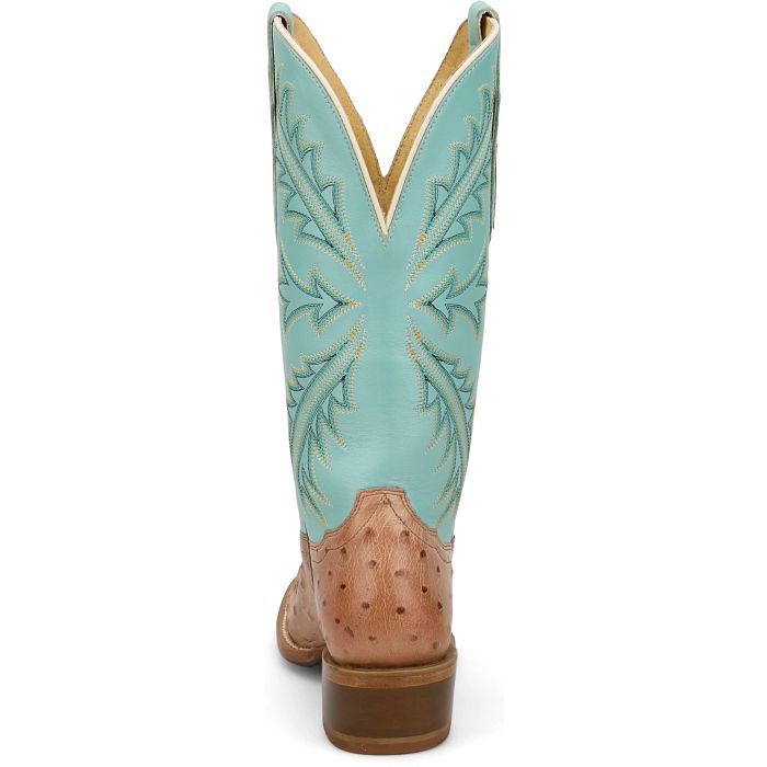 TONY LAMA - 13" AMBER OSTRICH - TAN
