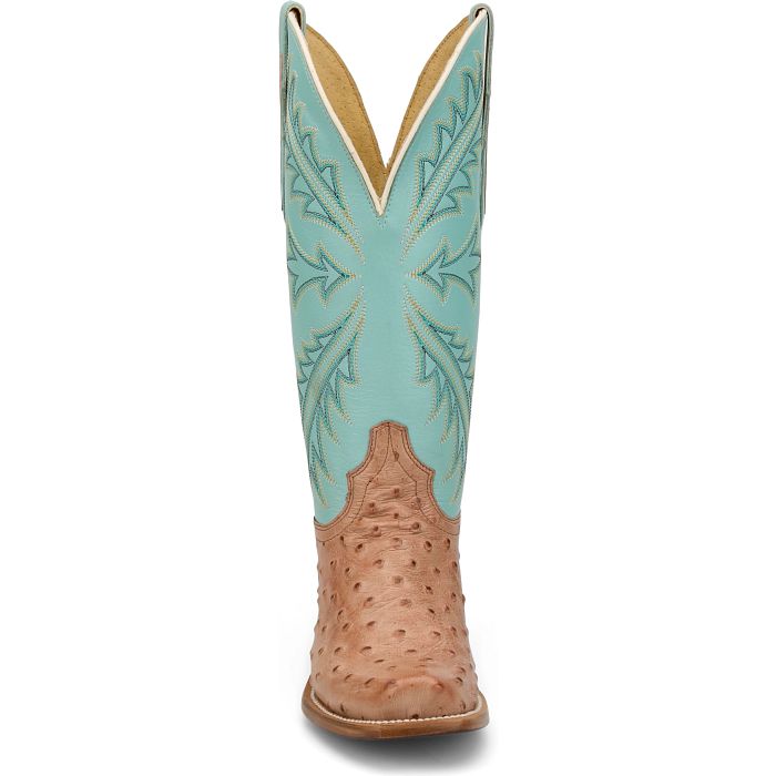 TONY LAMA - 13" AMBER OSTRICH - TAN