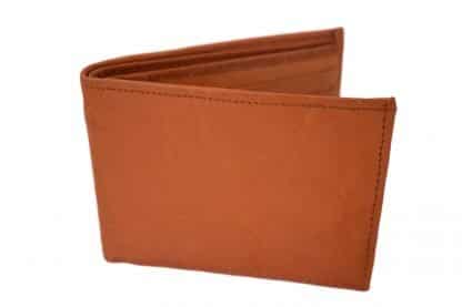 MONTANA LEATHER COMPANY - TAN LEATHER BIFOLD WALLET