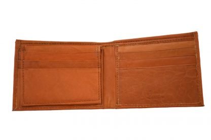 MONTANA LEATHER COMPANY - TAN LEATHER BIFOLD WALLET