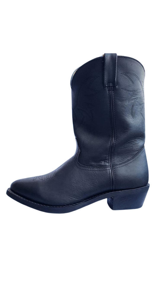 DURANGO - BLACK LEATHER LINED WESTERN BOOT - TR760