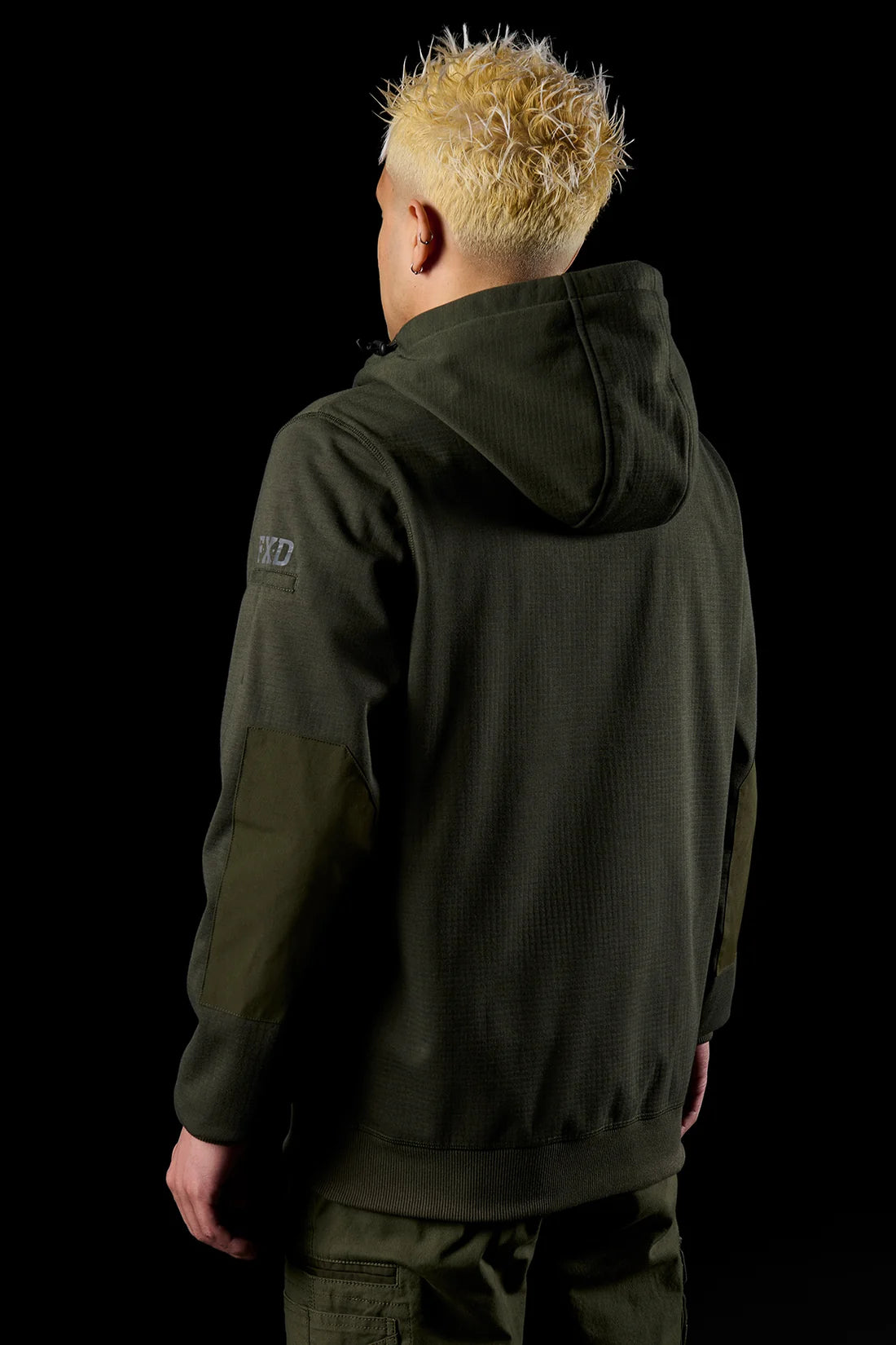 FXD - BONDED 3-LAYER MEMBRANE FLEECE ZIP HOODIE - GREEN