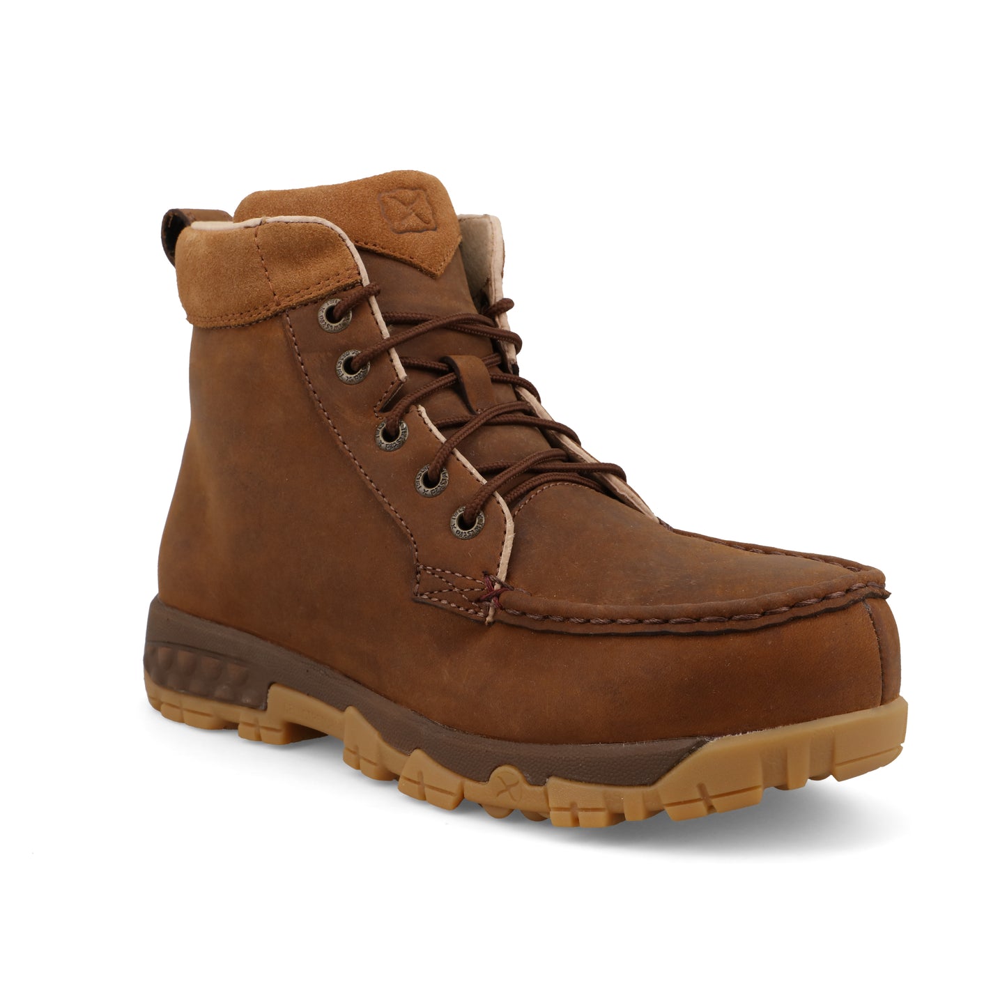 TWISTED X - 4" WORK BOOT - OILED SADDLE (ALLOY TOE) - WXCA002