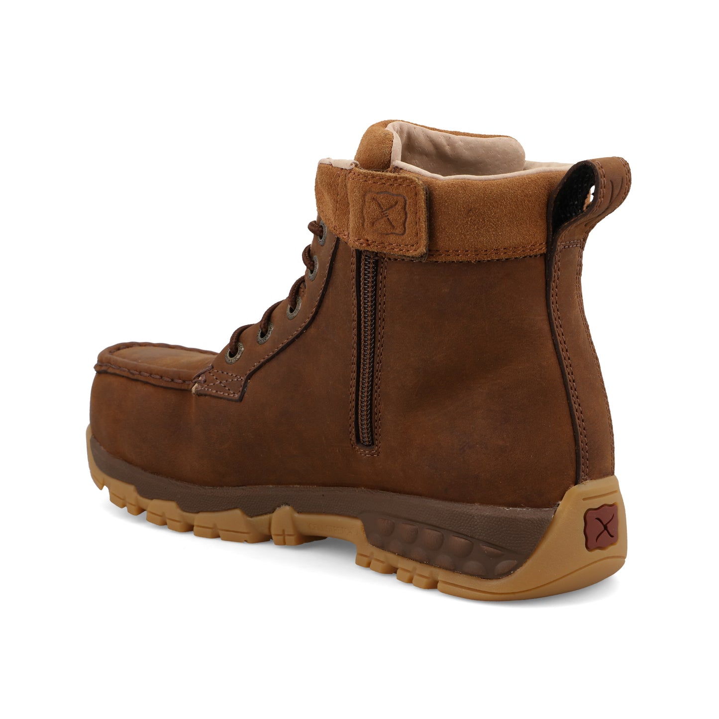 TWISTED X - 4" WORK BOOT - OILED SADDLE (ALLOY TOE) - WXCA002