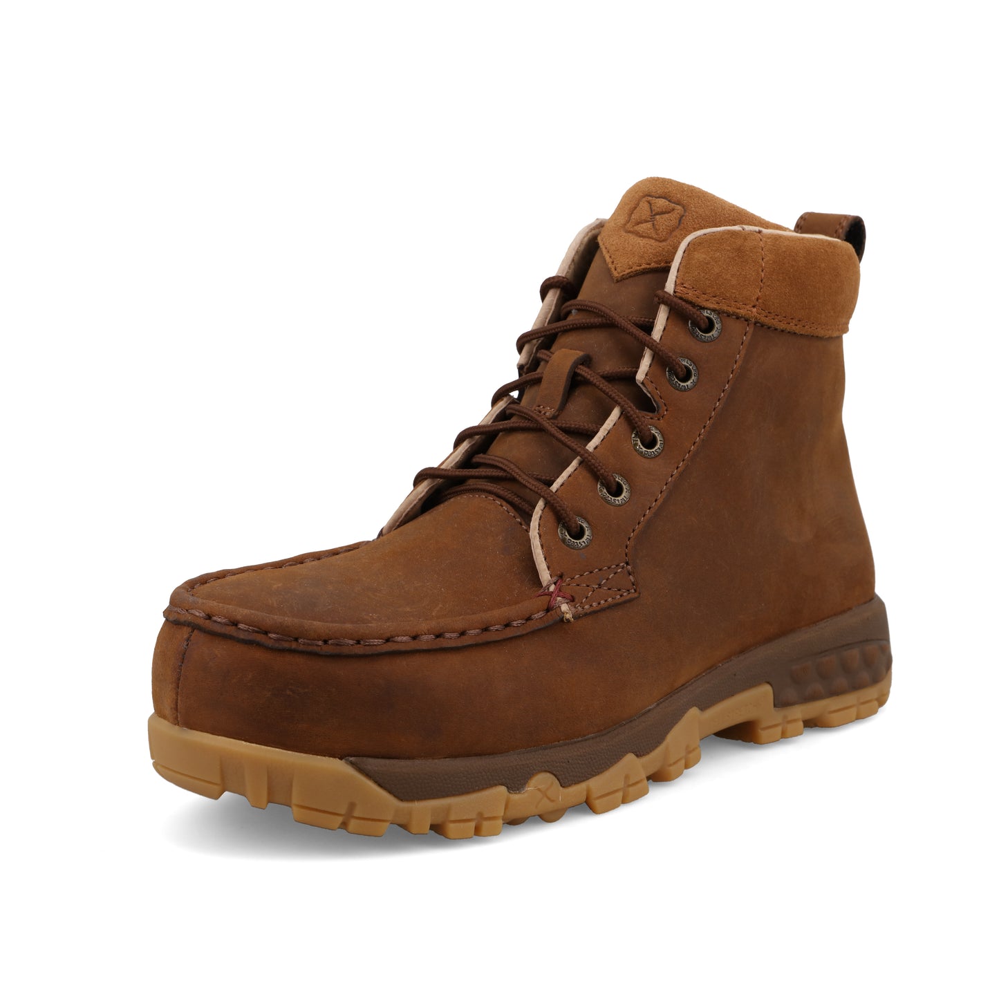 TWISTED X - 4" WORK BOOT - OILED SADDLE (ALLOY TOE) - WXCA002