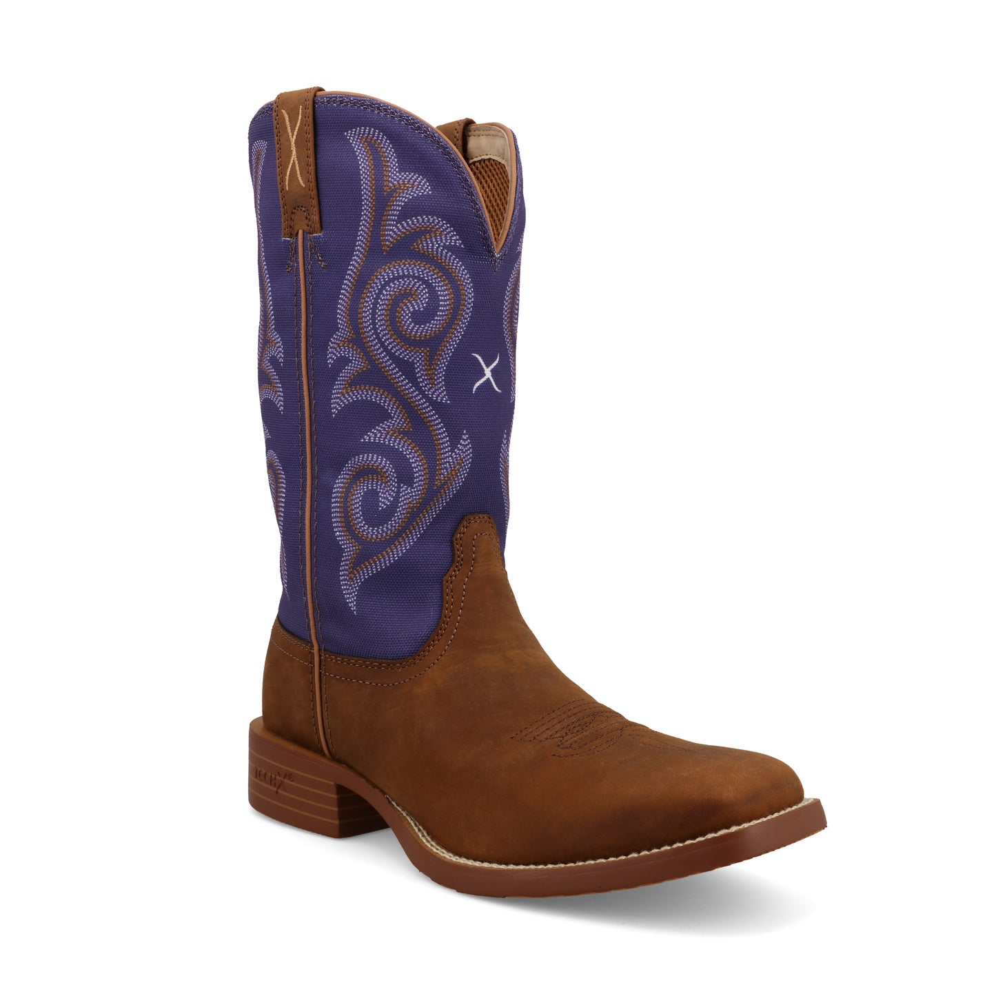 TWISTED X - 11" TECH X BOOT WOMEN'S - DISTRESSED SADDLE & IRIS - WXTR009