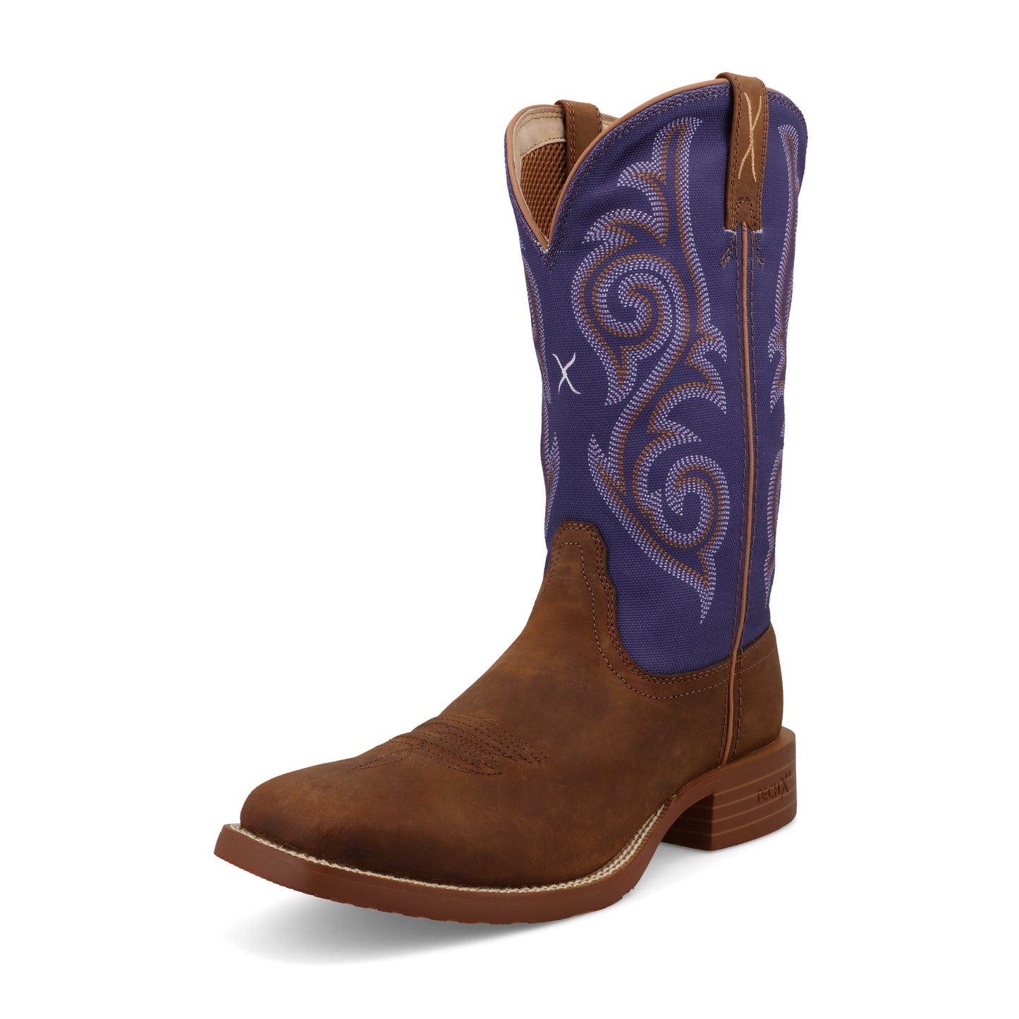 TWISTED X - 11" TECH X BOOT WOMEN'S - DISTRESSED SADDLE & IRIS - WXTR009