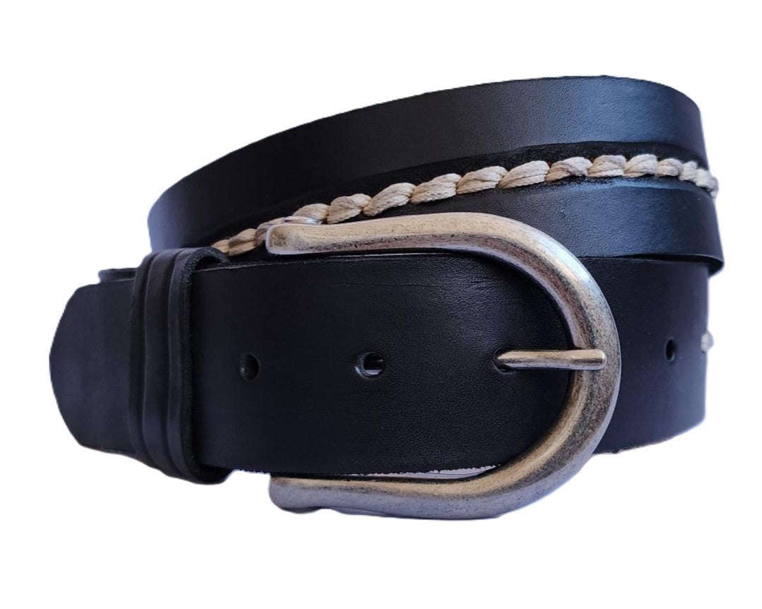 CARHARTT - LEATHER & WHITE STITCH BELT