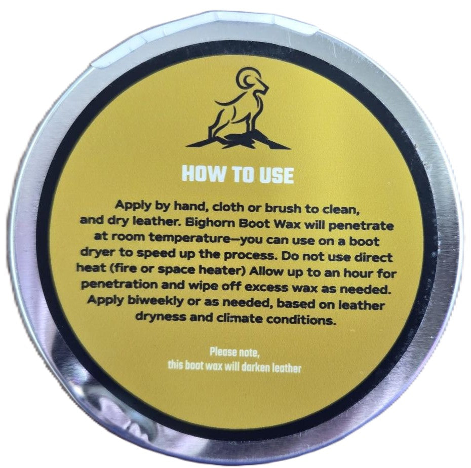 BIGHORN BOOTS - 7OZ BOOT WAX